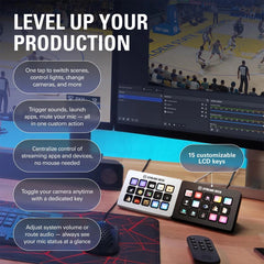 Elgato - Elgato Stream Deck MK.2 Studio Controller, 15 Macro Keys
