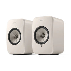 KEF - KEF LSX II LT Wireless HiFi Speakers – Stone White