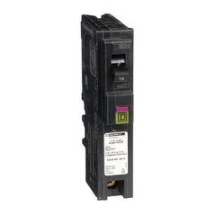 Square D - Square D HOM115PDFC Homeline 15 Amp Plug - On Neutral Single - Pole Dual Function Circuit Breaker