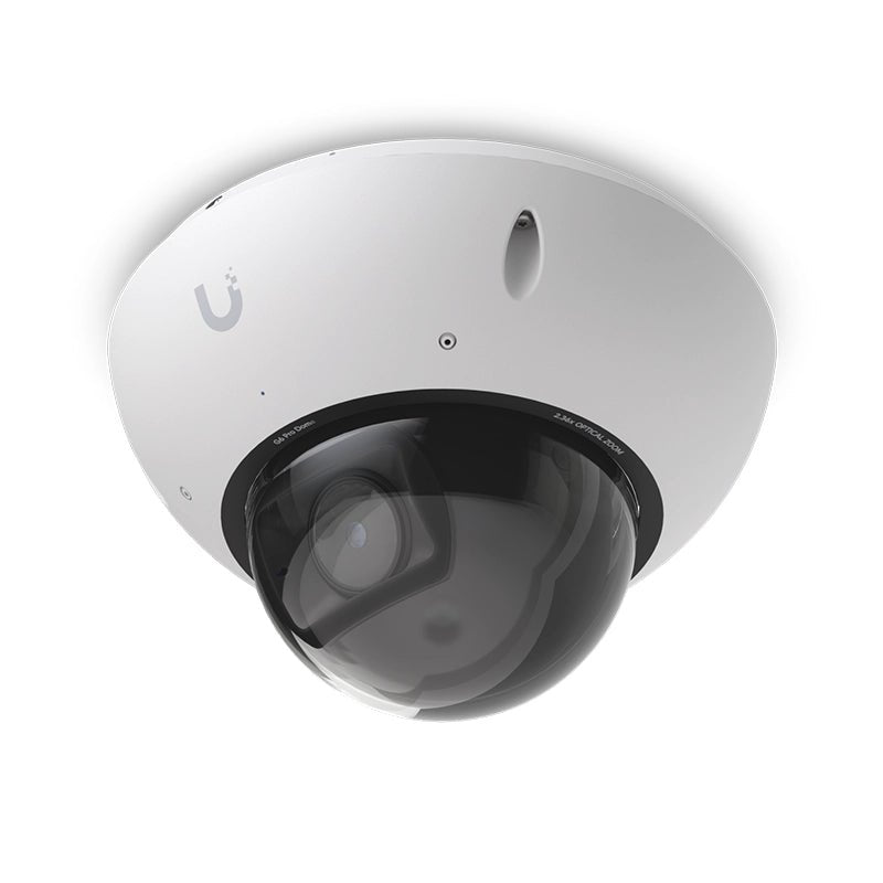 Ubiquiti - Ubiquiti G6 Pro Dome (UVC - G6 - Pro - Dome - W) – 4K AI Dome Camera with 2.36× Optical Zoom & Long - Range IR