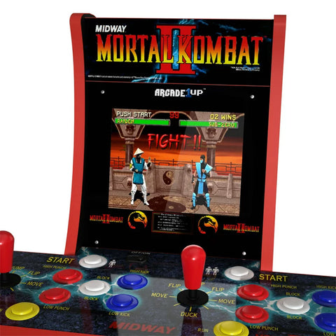 Arcade1UP Mortal Kombat (2-Player) Counter-cade with Lit Marquee, Port and Headphone Jack