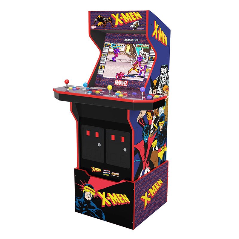 Arcade1Up - Arcade1UP X - Men (4 - Player) Arcade with Riser & Exclusive Stool Bundle