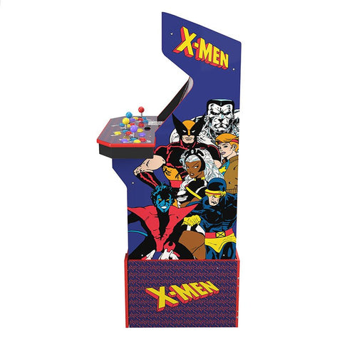 Arcade1Up - Arcade1UP X - Men (4 - Player) Arcade with Riser & Exclusive Stool Bundle