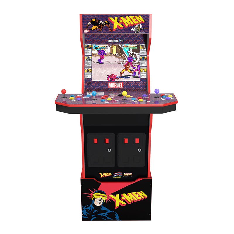 Arcade1Up - Arcade1UP X - Men (4 - Player) Arcade with Riser & Exclusive Stool Bundle