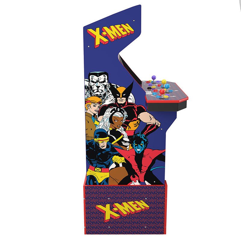 Arcade1Up - Arcade1UP X - Men (4 - Player) Arcade with Riser & Exclusive Stool Bundle