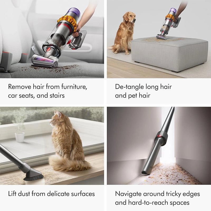 Dyson - Dyson V15 Detect Plus Cordless Vacuum – 240AW, Illumination, 3 Power Modes, Up to 60 Minutes Runtime