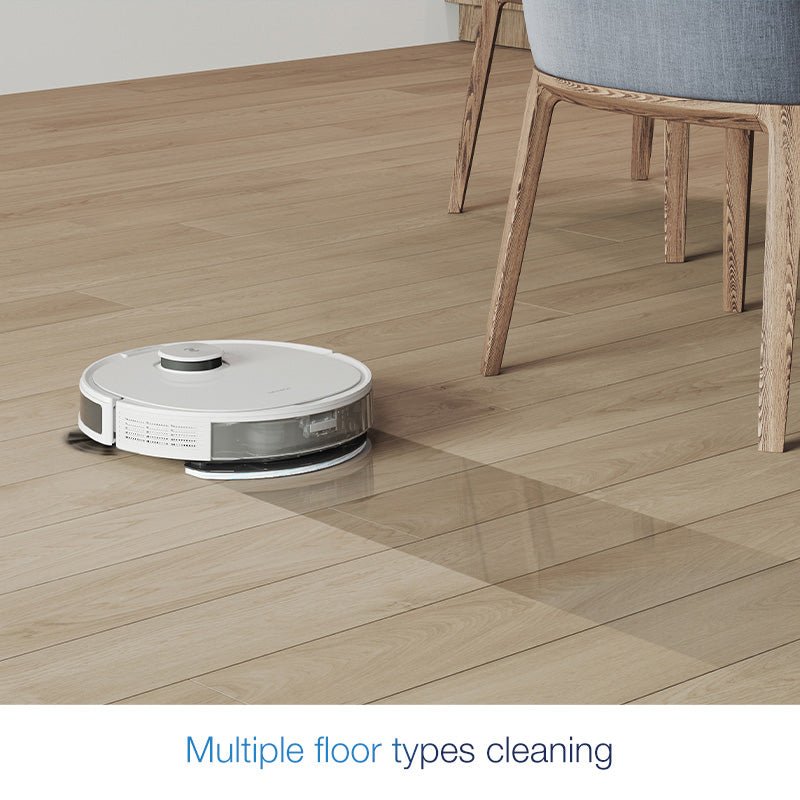 ECOVACS - Ecovacs DEEBOT N8+ Vacuuming and Mopping Robot - White