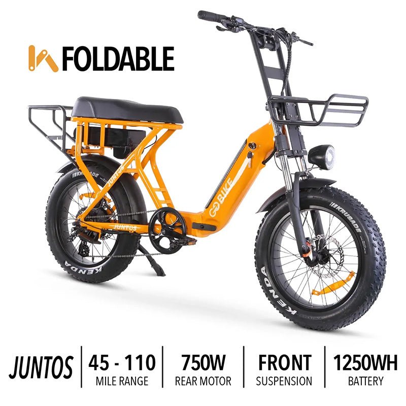 GOBike - GOBike JUNTOS Foldable Step - Through Foldable Lightweight 750W Electric Bike