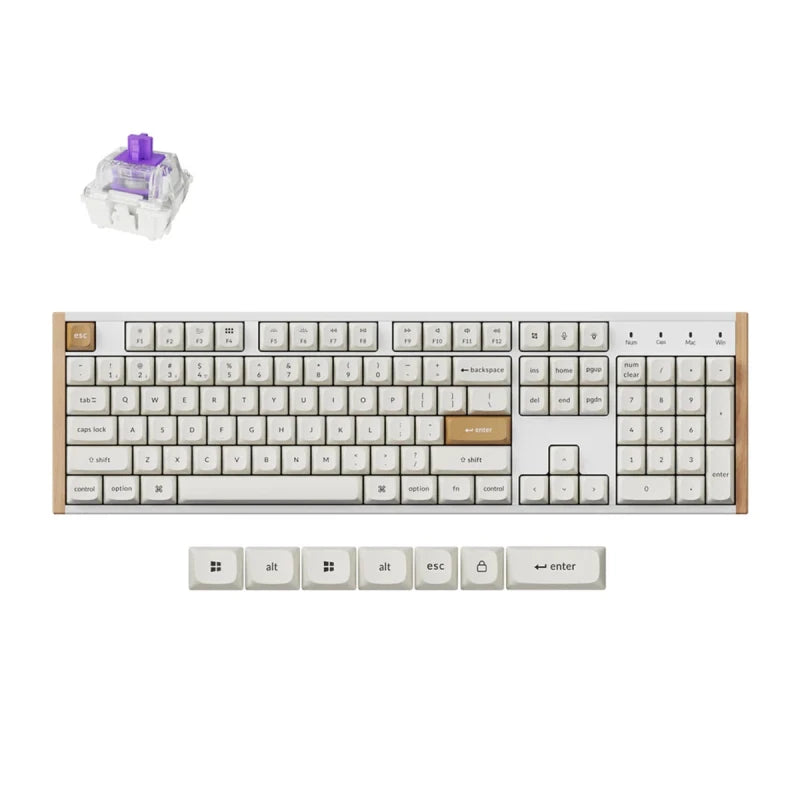 Keychron - Keychron K10 HE Wireless Magnetic Switch Custom Keyboard - Special Edition, White