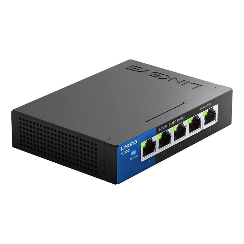 Linksys - Linksys SE3005: 5 - Port Gigabit Ethernet Unmanaged Switch