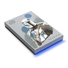 Seagate - Seagate The Mandalorian Drive Special Edition FireCuda External Hard Drive 2TB Officially - Licensed - 2.5 Inch USB 3.2 Gen 1 Blue LED RGB lighting with Rescue Services (STKL2000405)