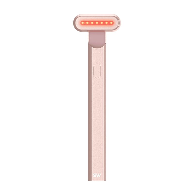 SolaWave - Solawave 4 - in - 1 Red Light Therapy Wand for Face & Neck (Rose Gold)