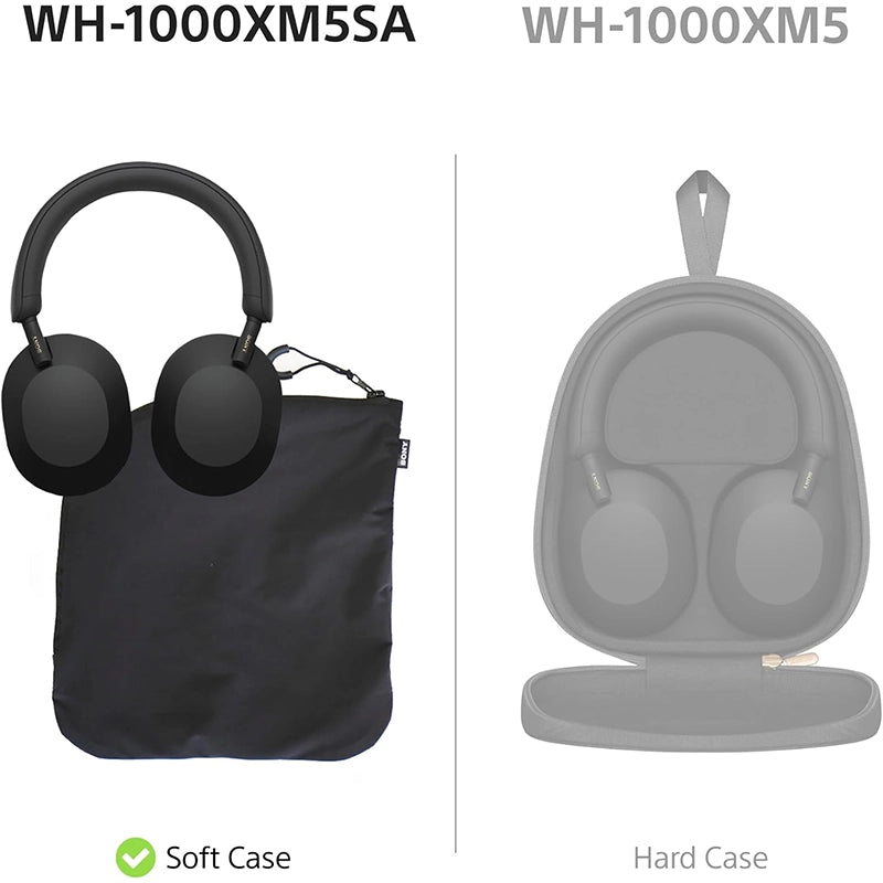 Sony - Sony WH - 1000XM5SA Special Edition Soft Case Premium Wireless Over - Ear Headphones – Black (A Grade)