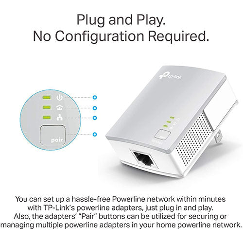 Tp Link - TP - Link AV600 Powerline Ethernet Adapter (TL - PA4010 KIT)