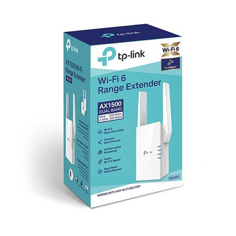 Tp Link - TP - Link AX1500 WiFi Extender Internet Booster WiFi 6 Range Extender (RE505X)