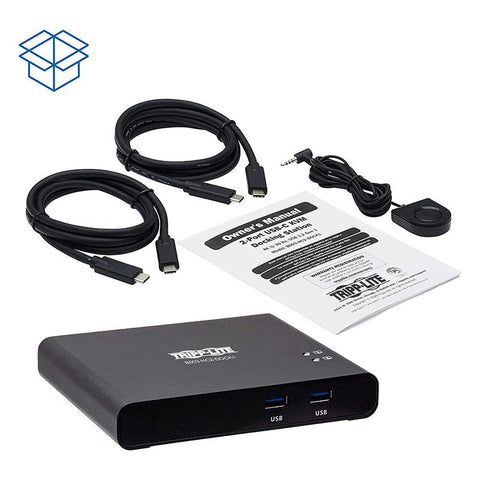 Tripp Lite - Tripp Lite B003 - HC2 - DOCK1 2 - Port USB - C Gen1 4K HDMI KVM Docking Station