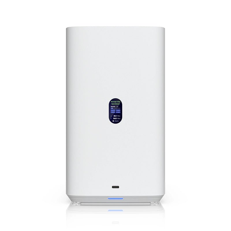 Ubiquiti - Ubiquiti UniFi NAS 4 (UNAS - 4 - W) – Desktop Network Attached Storage with NVMe Cache