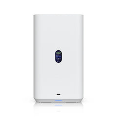 Ubiquiti UNAS 2-W Network Attached Storage front view with display screen