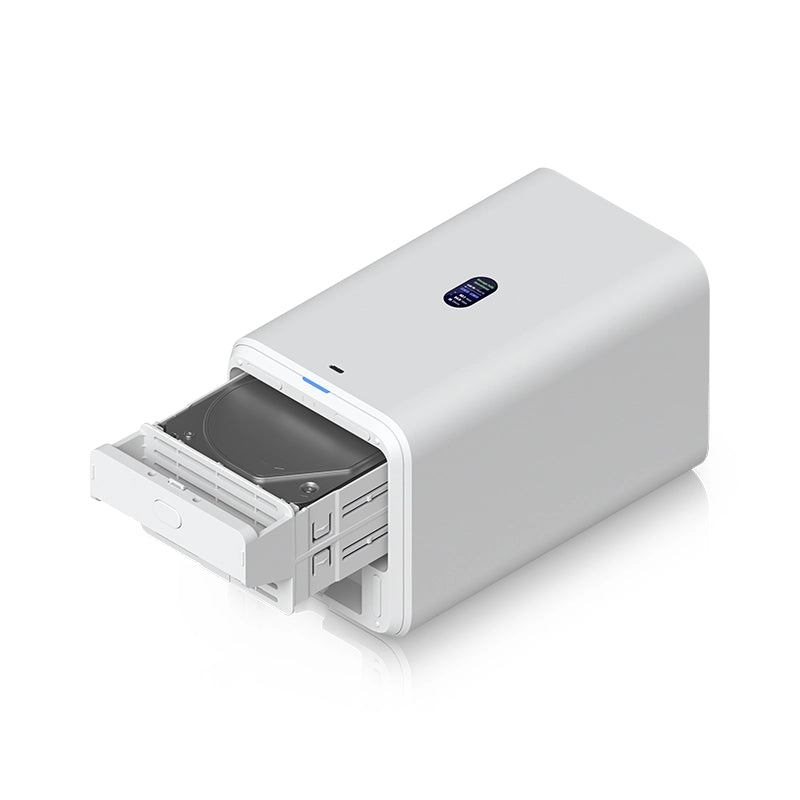 Ubiquiti UNAS 2-W Network Attached Storage with HDD tray open