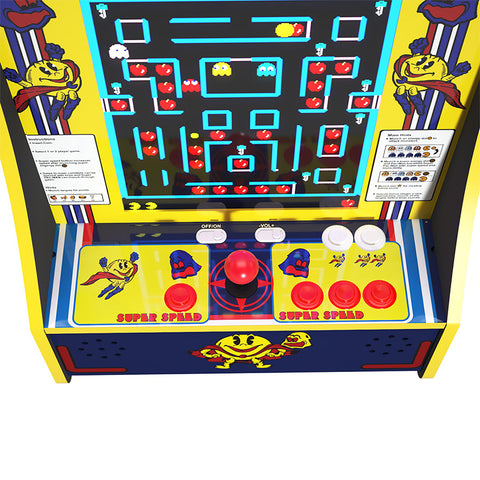 Arcade1Up 10 Game PartyCade Plus Portable Home Arcade Machine - Super PacMan