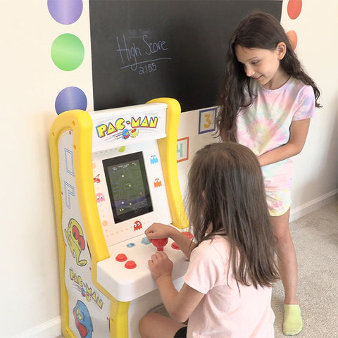 Arcade1Up Arcade Jr. Machine d'arcade pour la maison avec tabouret - PacMan