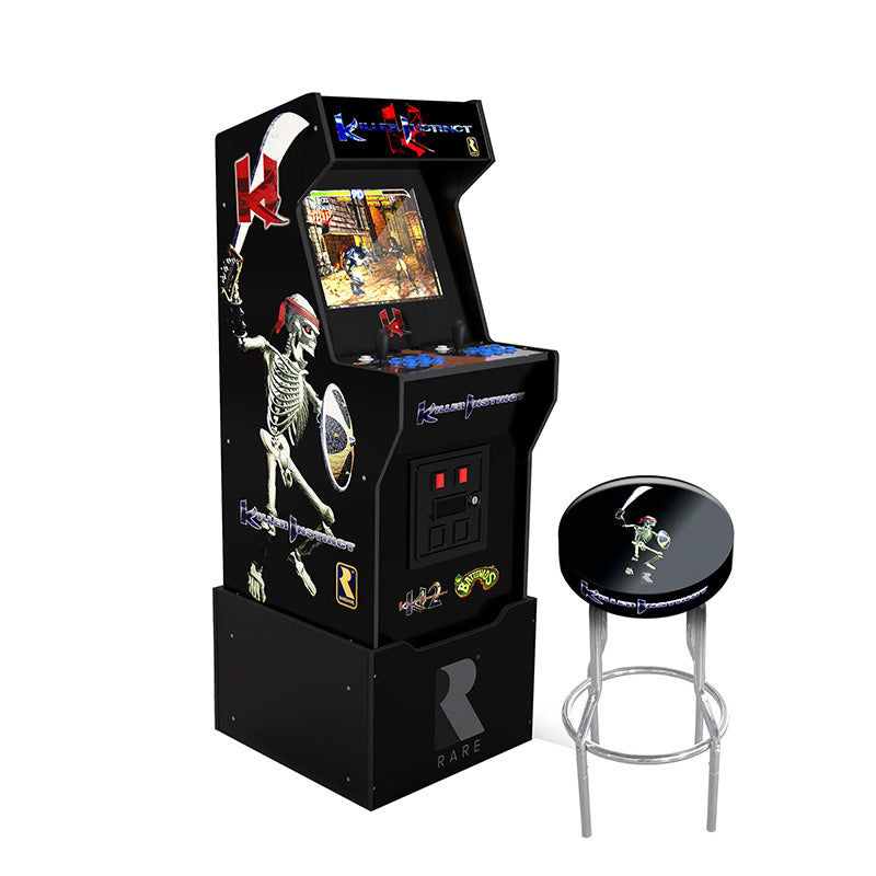 Arcade1Up - Killer Instinct Arcade avec Riser et ensemble exclusif de tabourets