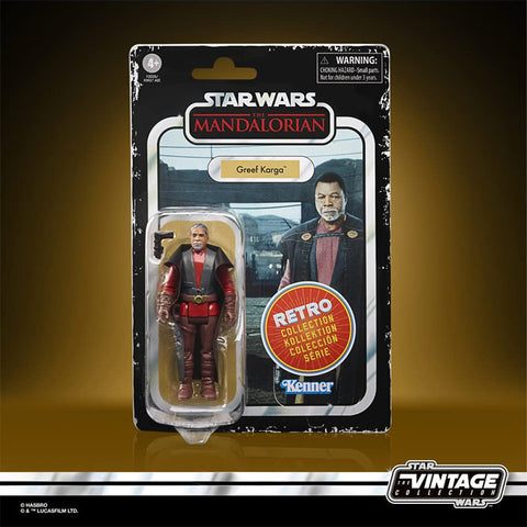 Figurine Star Wars Retro Collection Mandalorian Greef Karga avec accessoires