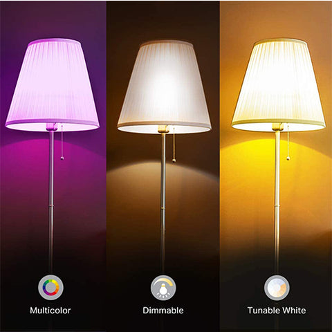 Nouvelle ampoule intelligente Kasa, paquet de 1 ampoule intelligente WiFi à intensité variable à changement de couleur (KL125), multicolore 