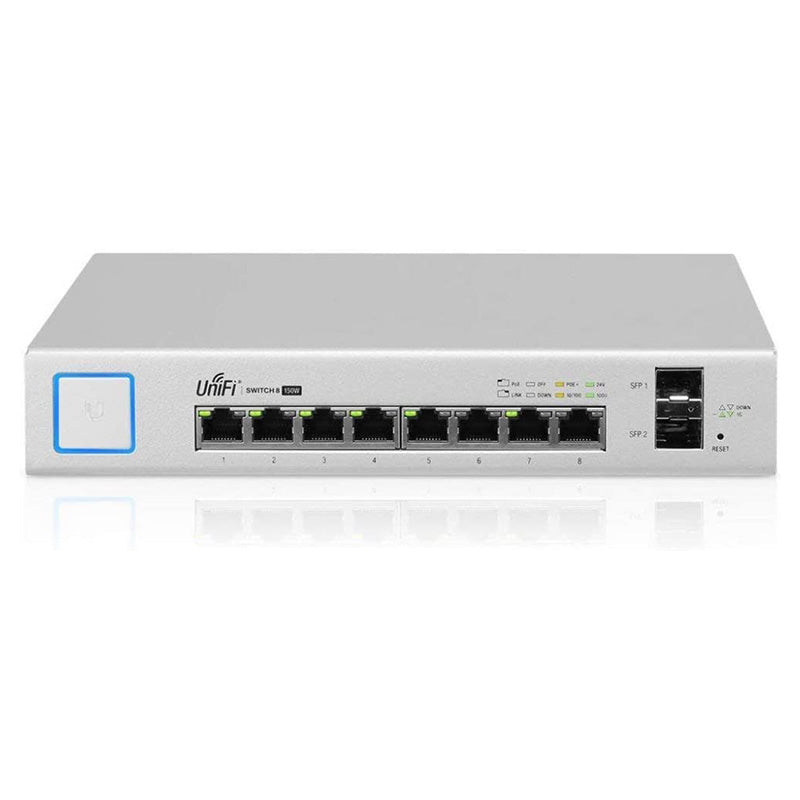 Ubiquiti Networks US-8-150W Managed Gigabit Ethernet (PoE) White Network Switch