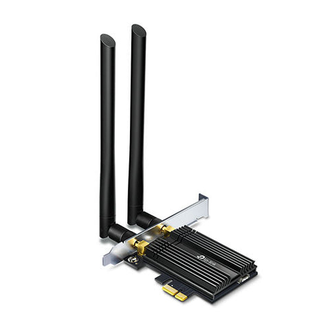 Carte WiFi TP-Link WiFi 6 AX3000 PCIe pour PC avec dissipateur de chaleur (Archer TX50E) 